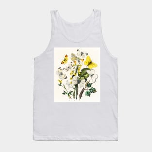 A kaleidoscope of fluttering butterflies and caterpillars (1882) Tank Top